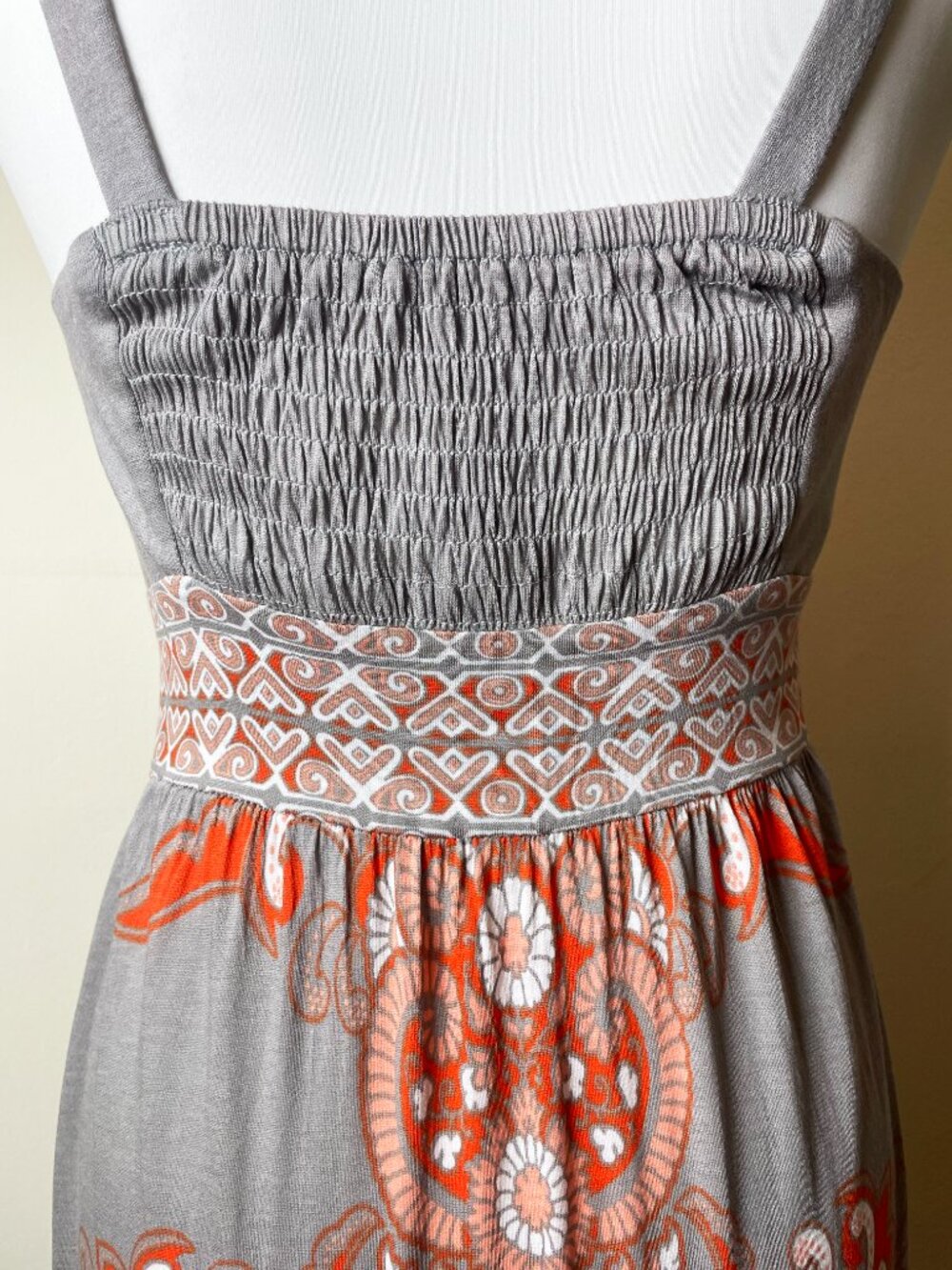 INC International Concepts Paisley Print Boho V-Neck Maxi Dress Size Small | EUC - Picture 7 of 11